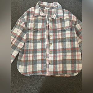 Altard State Oversized Flannel Jacket